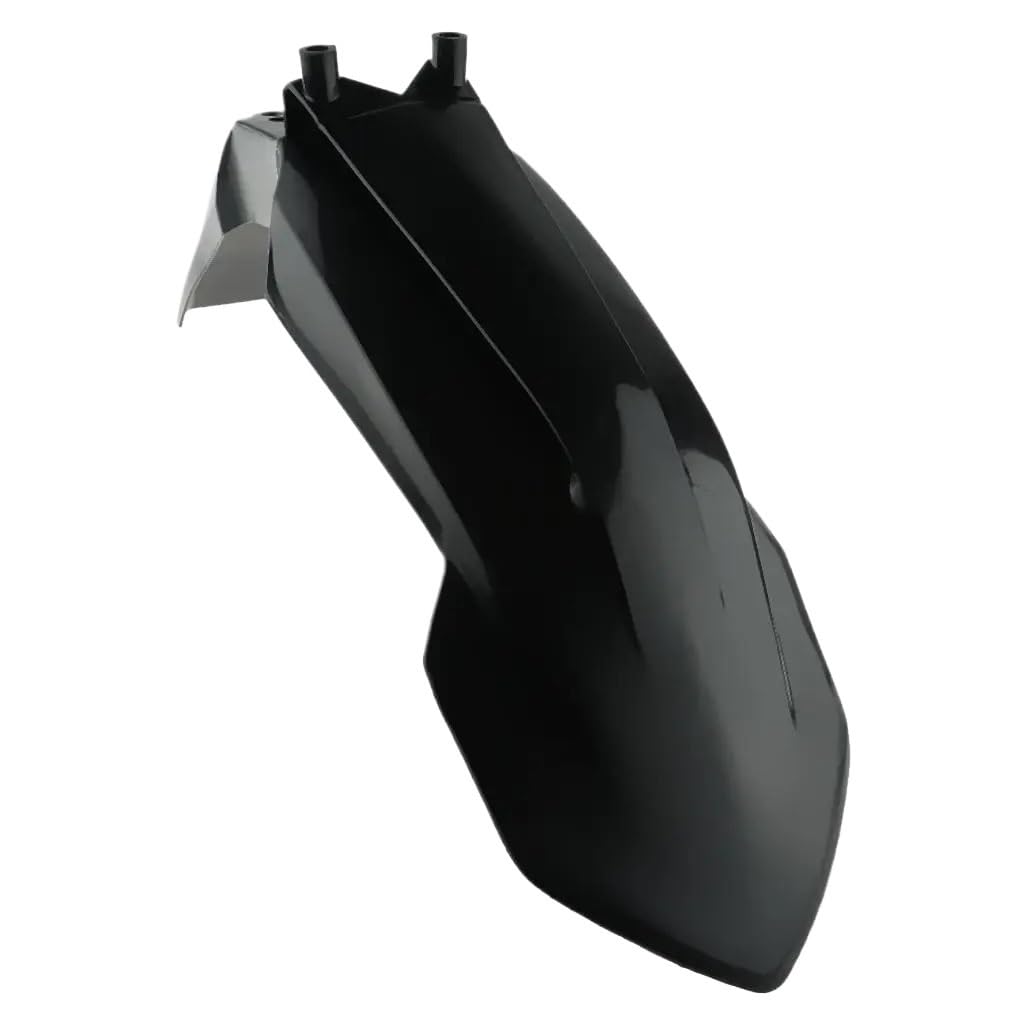 Garde-boue de roue avant noir et extension de carénage pour moto