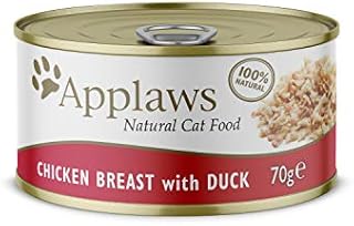 Applaws 100% Natural Wet Cat Food, Chicken with Duck Can, 70g (Pack of 24)