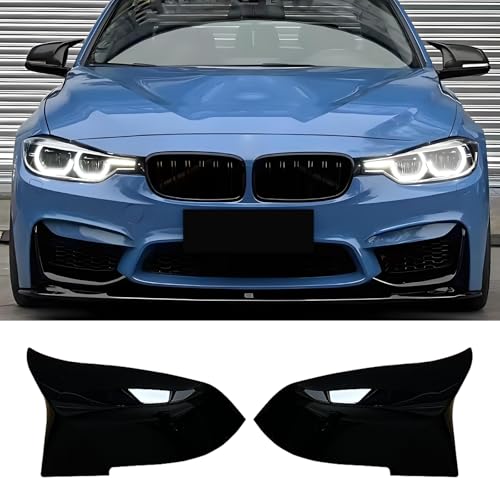 Coques de rétroviseurs extérieurs auto noir laqué pour BMW F30 F20 F32 F22 E84 M2