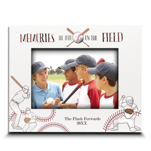 BELLA BUSTA Baseball Theme Picture Frame 5x7 Horizontal