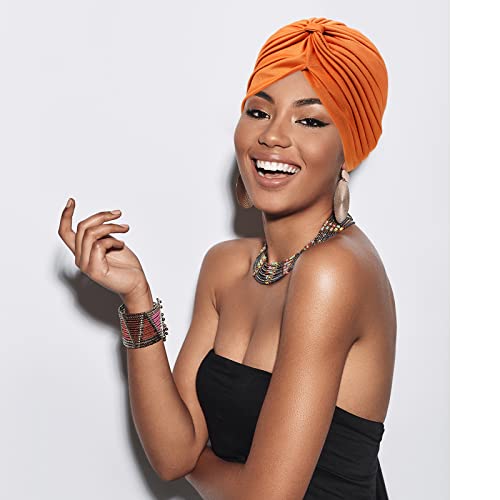 Image of SATINIOR 6 Pcs Stretchy Turban Head Wraps for Women