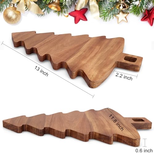 Tabla de cortar decorativa forma árbol de Navidad miniatura 6