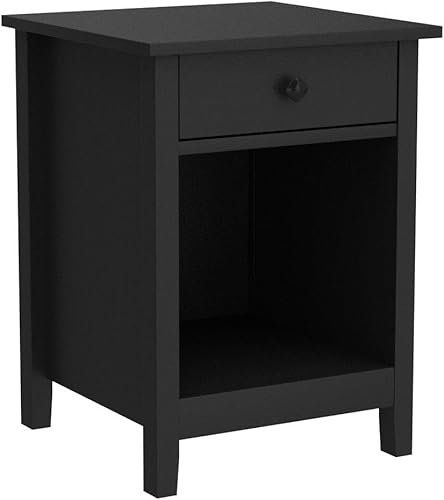 Miniatura 6 de GBU Mesitas de noche para dormitorio, juego de 2 mesitas de noche de madera con cajones para dormitorio, hogar, mesita de noche, muebles de Fibras