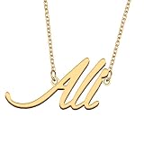 GR35Z9 Ali Name Necklace Gift for Her His Friend Fans Birthday Wedding Christmas Party