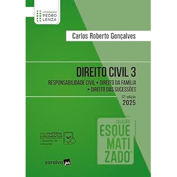 Capa do livro Direito Civil - Vol.3 - Coleção Esquematizado - 12ª Edição 2025