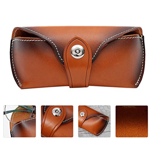 ULTECHNOVO Óculos Óculos de Sol Saco De Armazenamento Caixa de Armazenamento De Óculos De Couro Caso