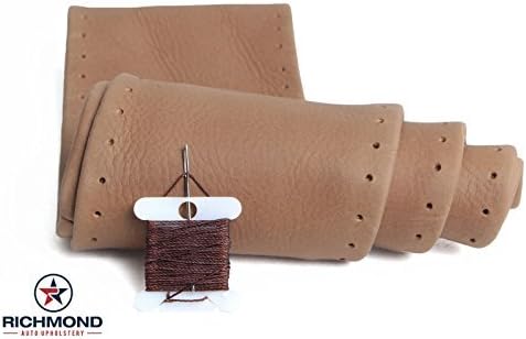 Richmond Auto Upholstery - Leather Steering Wheel Cover, 2-Stitch Style Compatible with 2006 Ford F-150 King Ranch