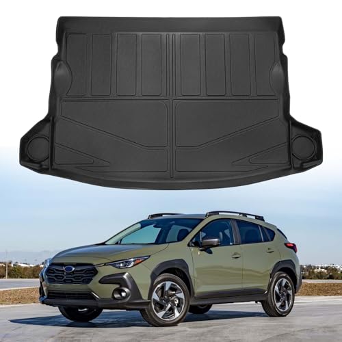 Powerty Cargo Mat Compatible for Subaru Crosstrek 2024 2025 2026 Accessories All Weather Cargo Liner TPE Rear Trunk Mat