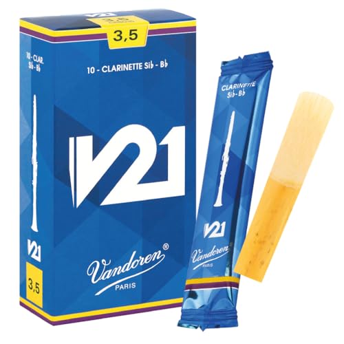 Vandoren CR8035 Bb Clarinet V21 Reeds Strength 3.5; Box of 10