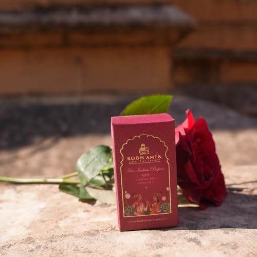 Image of Rose Attar | Premium Alcohol-Free Unisex Perfume | Long-Lasting Natural Indian Rose Fragrance for Mens & Womens | Luxury Liquid Perfume | Travel-Friendly 15ml