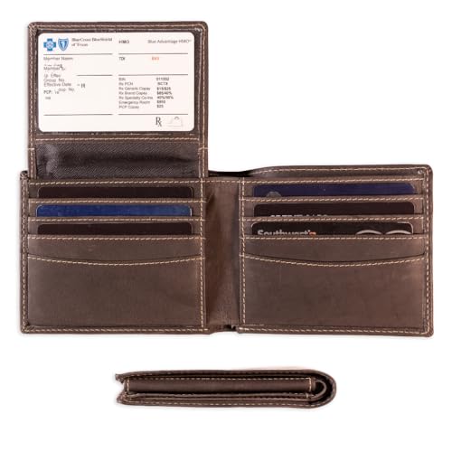 Wallet for Men-Genuine Leather RFID Blocking Bifold Stylish Wallet With 2 ID Windows (Stitch)2