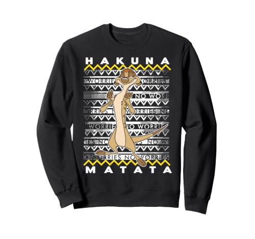 Image of Disney Lion King Timon Ugly Christmas Sweatshirt