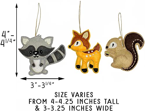Darware My Forest Friends Christmas Ornament Set (6-Piece Set); Plush Holiday Animal Tree Decoration Set With Baby Woodland Creatures #TOP7