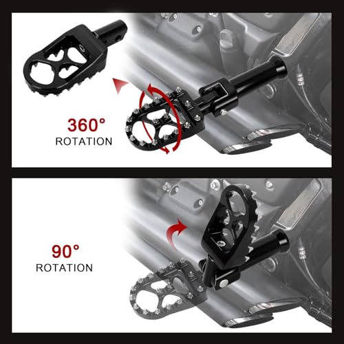 Image of Left and Right Passenger footpeg supports for Harley Softail Models 18-26 | for Deluxe Fat Boy Heritage Sport Glide Softail Slim Street Bob Breakout Low Rider models