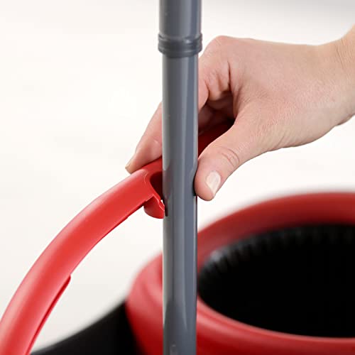 Vileda Bodenwischer mit Teleskopstiel, Mikrofaser Moppkopf mit Kraftfasern und Eimer mit...