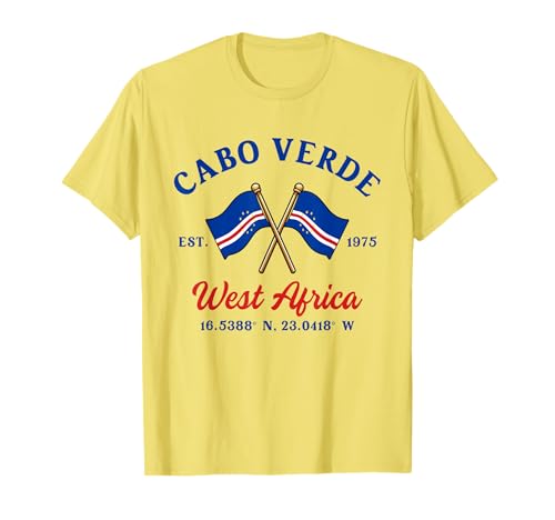 Cabo Verde Cabo Verdean Root Cross Flag T-Shirt