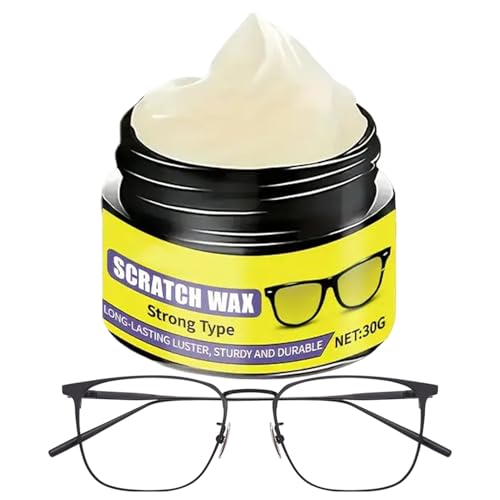 Ahuuen Eliminador De Rayas Para Gafas - Crema Eliminadora de Arañazos de 30 g - Restaurador Y Pulidor De Cristales Para Gafas - Uso En Hogar Oficina Viaje Escuela Y Excursiones