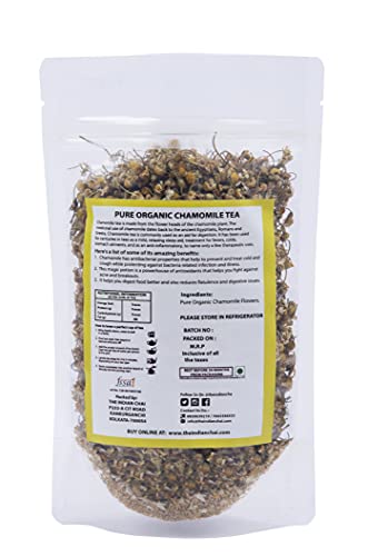 Image of The Indian Chai - Organic Chamomile Tea 500g | Bulk Pack | Promotes Relaxation & Supports Rest | Soothes Mind & Calming | Caffeine-Free, Whole Flower Buds | Herbal Infusion