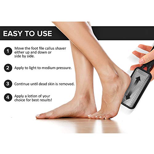 TEEROVA Colossal Foot Rasp Foot File and Callus Remover for Dry and Wet Feet, Best Foot Care Pedicure Metal Surface Tool to Remove Hard Skin - Image 6