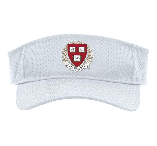 Harvard University Crimson | Official NCAA Merch | NCAFHRV05 Sport Sun Visor, Adult, One Size, White