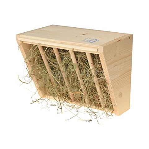 Resch Nr20 Heuraufe naturbelassenes Massivholz aus Fichte / mit aufklappbaren Deckel und Haken zum einfachen befestigen Cover