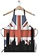 Produktbild WONDERTIFY Union Jack UK Flagge Schürze, England Flagge, London Stadtbild Skyline Haus des Parlaments Latzschürze mit verstellbarem Hals für Männer und Frauen, Backen, Grillschürze