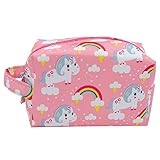 PONETTE - Neceser Infantil en Tejido Rosa con Divertido Estampado...