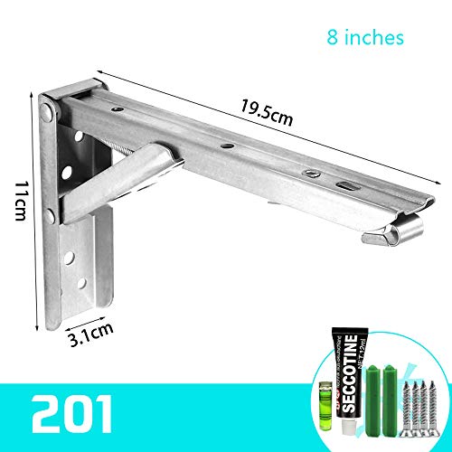 Klappkonsole schwerlast Edelstahl klappkonsole Tisch klappkonsole schwarz klappscharnier klappwinkel platzsparend klappbares Regal,maximale