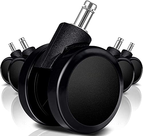 Rodízio De Cadeira Kit 5 Rodinhas De 60 mm PU Anti-risco
