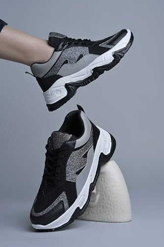 Image of JM LOOKS Women's Chunky Sneakers Casual Shoes Stylish, Durable, and Perfect for Any Occasion