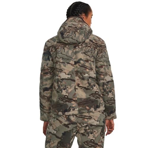 Under Armour Women's Rut Windproof Jacket | Silent Microfleece with Scent Control | Camo Jacket for Women | Sherpa Lining2