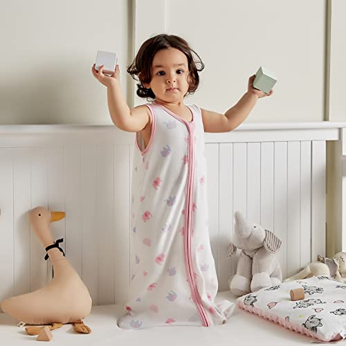 Image of DaysU Baby Sleep Sack 18-24 Months 100% Cotton, Baby Girl Wearable Blanket 2-Way Zipper TOG 0.5, Breathable Lightweight Baby Sleeping Bag 2 Pack, Toddler Sleep Sacks 2t, Elephant, X-Large