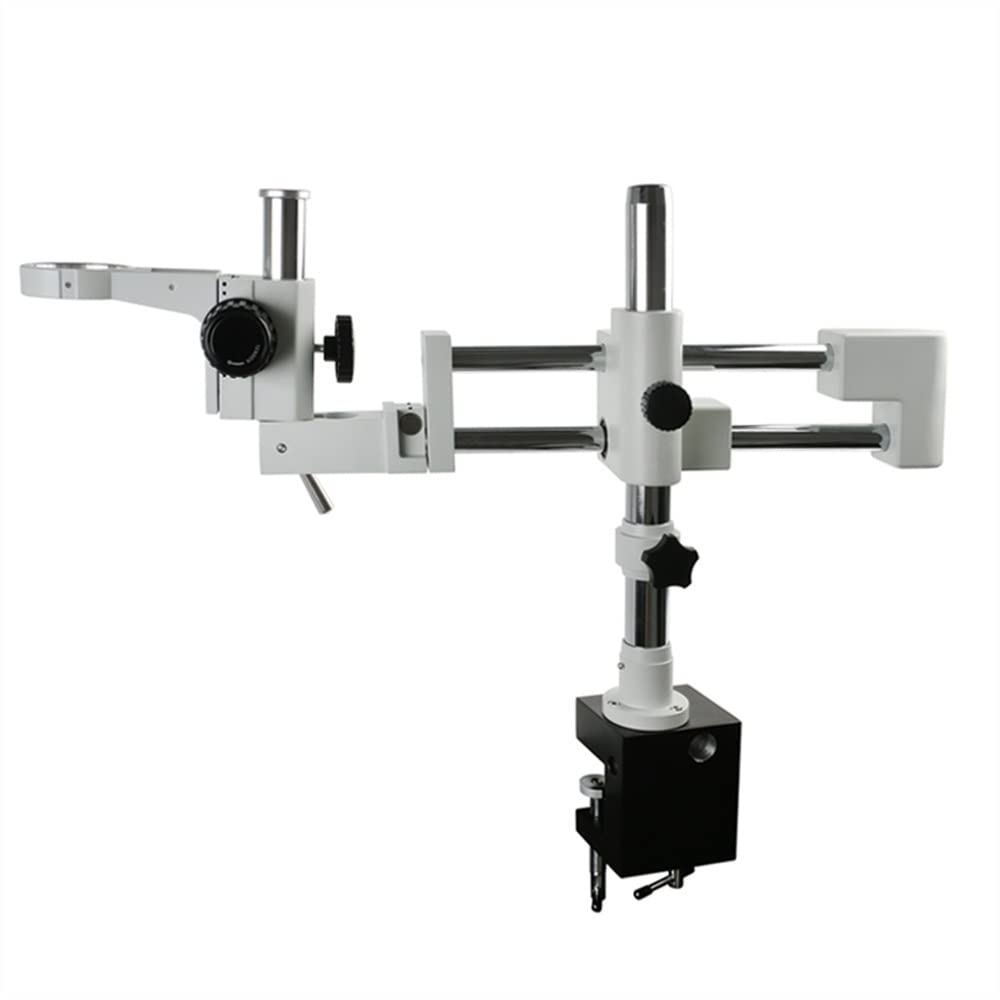 Accesorios Para Microscopios Etapas y soportes de microscopio Brazo universal Pilar Abrazadera Doble brazo Laboratorio Zoom industrial Trinocular Estéreo Microscopio Soporte Soporte 76 mm Microscopio