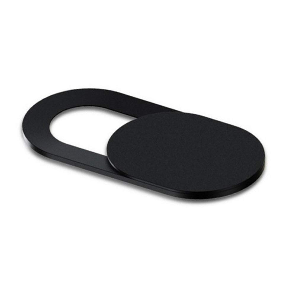 REY Webcam Cover Slider Ultra Sottile per Laptop PC Tablet Smartphone Nero (4 Pezzi)