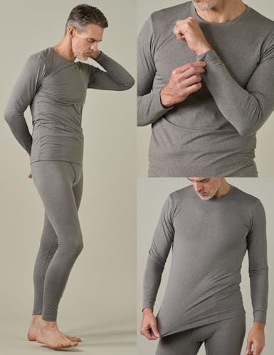 image for LAPASA Men's Thermal Underwear Set Soft Fleece Lined Long Johns Lightw