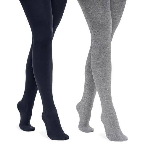 Image of MUK LUKS Women's 2 Pair Pack Fleece Lined Tights
