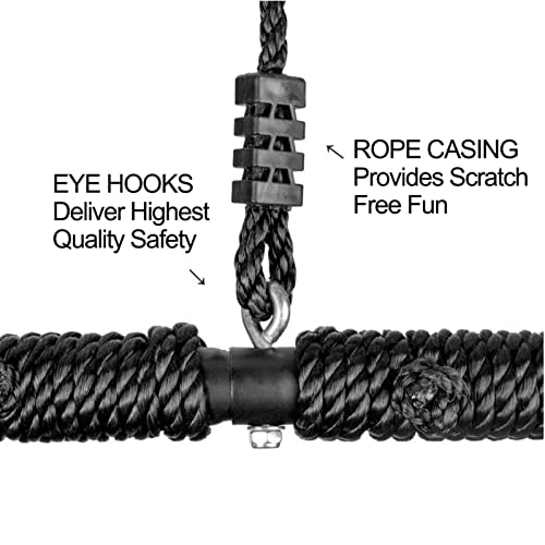 Warmounts 40’’Flying Saucer Web Tree Swing With Adjustable Tree Rope,Round Tree Swing Indoor Outdoor,Play Set Swing For Kids Adults,Weight Bearing 300~600 Pounds,Blue #TOP3