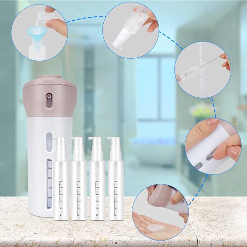 19 Pack Travel Bottles Set, Leak Proof Travel Accessories, Refillable Travel Size Toiletries Containers for Shampoo,Sanitizer,Lotions, Skin Care, Makeup Products with TSA Quart Bag3