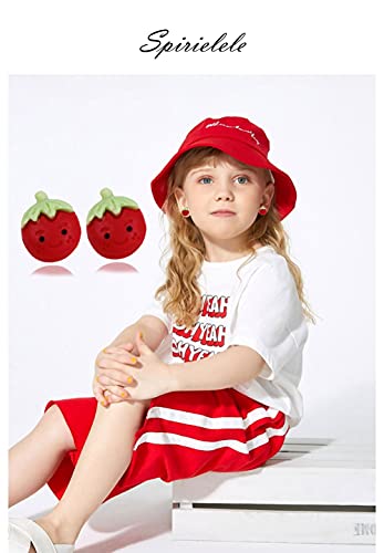 Spiritlele 12 Pairs Cartoon Magnetic Earrings Set Clip On Non Piercing Fake Stud Earrings Pack For Girls Women #TOP1