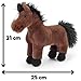 Imagen de Zappi Co Chris el Caballo de Peluche marrón Oscuro