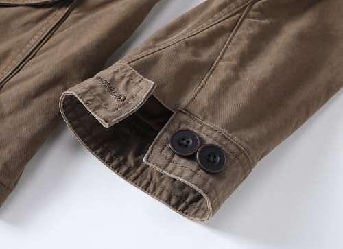 Image of Admitted &Feeling Men's camo Military Jacket Cargo Stand Collar Bomber Jackets Coat