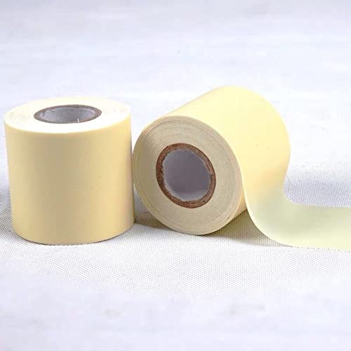 Image of 2Pcs Pipe Wrapping Tape, Non-Adhesive Pipe Tapes for Air-Conditioner, Insulation Pipe Wrapping Tape Tube Protective Wrapping Tapes Air Conditioning Outside Machine Cable Tie Strap 2.32 inch Width (Yellow)