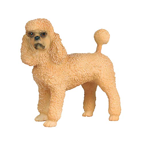 JOKFEICE Figuras de animales realistas figuras de caniche, proyecto de ciencia, decoración para tartas, juguete educativo temprano, regalo de Navidad para niños pequeños edad 3 4 5 (marrón)
