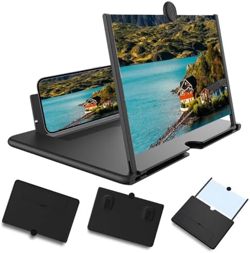 Lupa para teléfono móvil, proyector de aumento 3D HD, soporte ple...