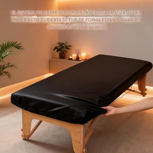 Cubierta para mesa de masajes de piel PU de alta resistencia para clínicas de belleza 4