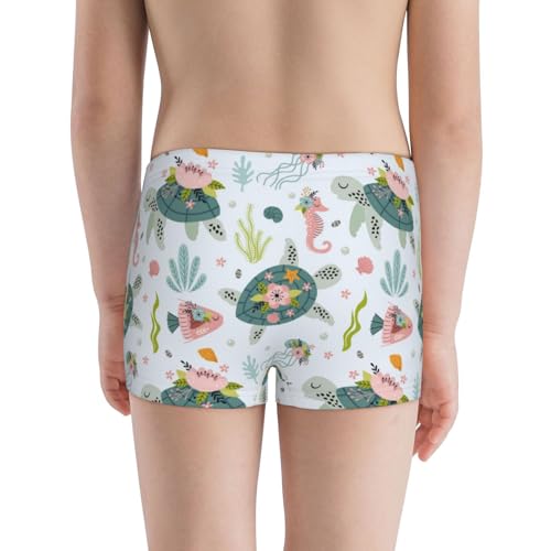 Boys' Cotton Boxer Brief Soft Underwear-Sea Animal3
