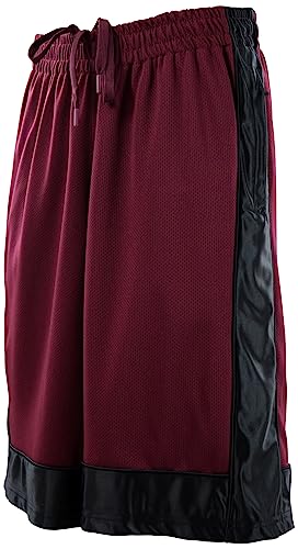Mens Basketball Training Shorts with 3 Zippered Pockets