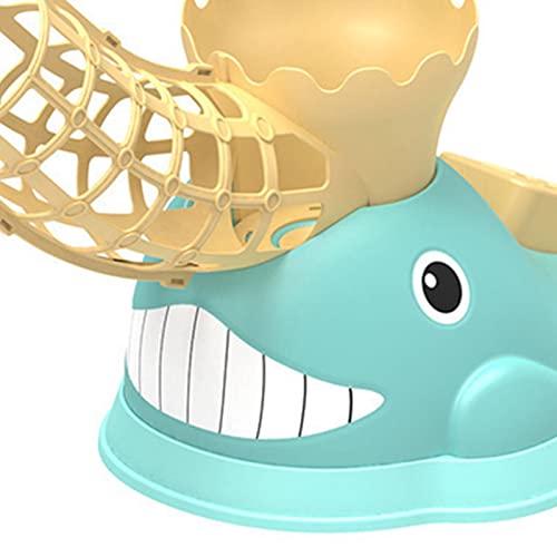 Jaerb Kids Baseball Set, Foot Throwing Body Exercise Baseball Throwing Machine Automatic Whale Shape Exercise Coordination Outdoor (Blue) #TOP4