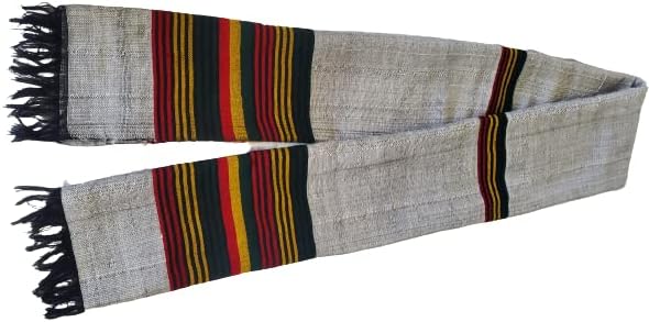Ethiopian Traditional Cotton Cloth. Rasta Green Yellow Red Stripe Scarf. Handmade cotton, Ethiopian clothing, Ethiopian