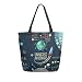 Produktbild Mnsruu Handtasche aus Segeltuch, für Damen, mit Griff, Einkaufstasche, Crossbody-Tasche, Universum, Infografik, Solarsystem, Planeten, lässig, Strand, Multifunktionstaschen für Damen